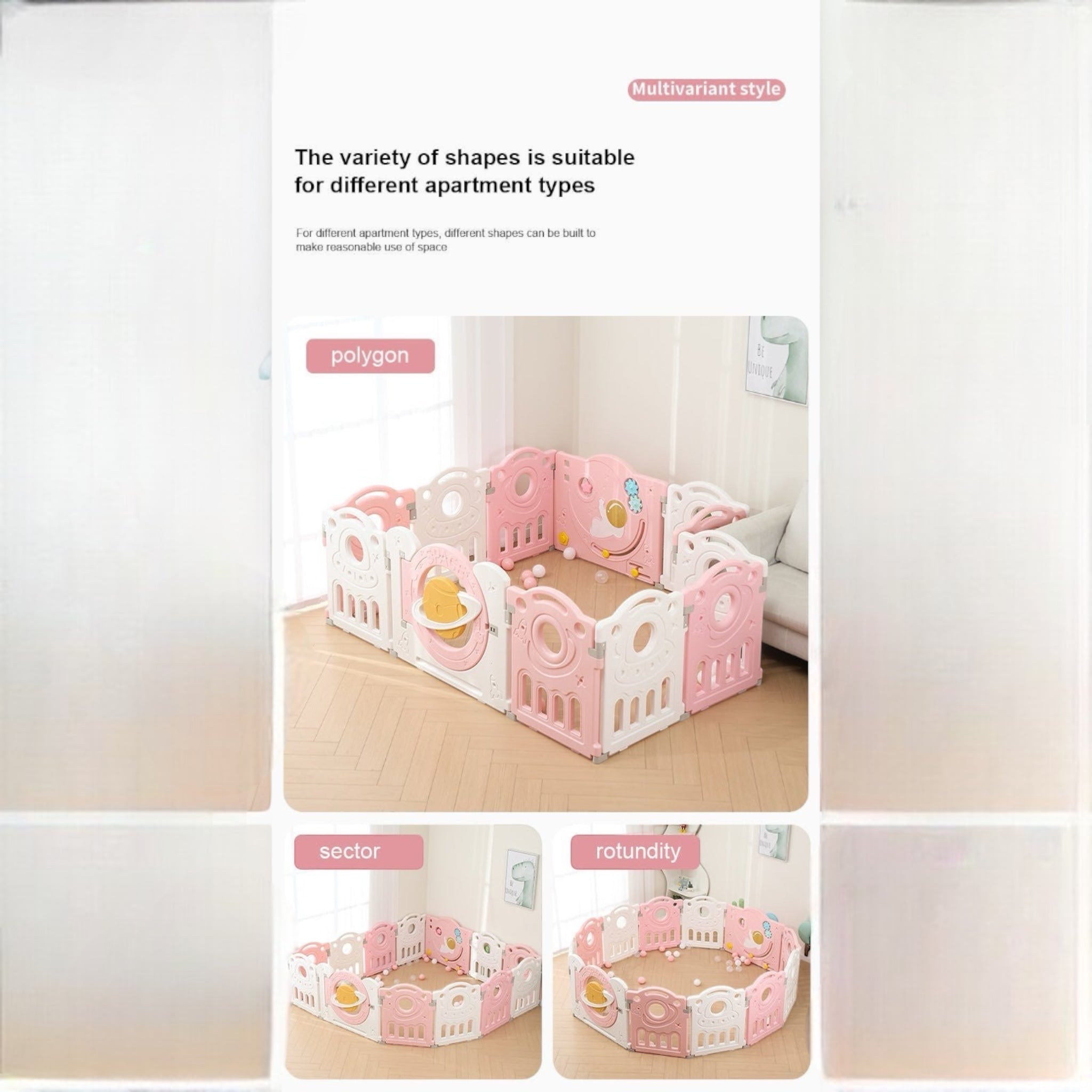 Multi-Combination Luxury Baby Play Yard Safety Plastic Fence Kids Large Playpen Portable Playground For Children Indoor