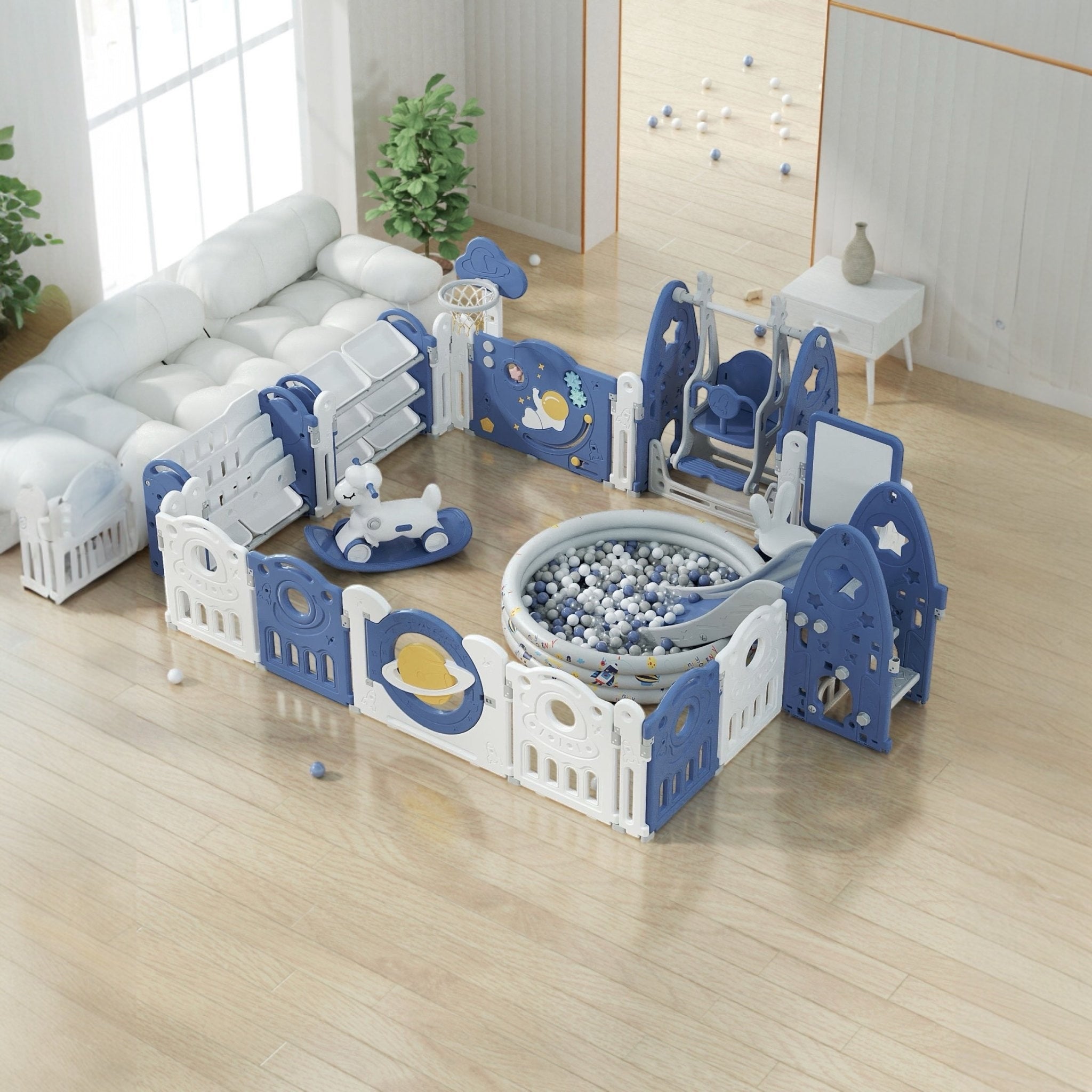Multi-Combination Luxury Baby Play Yard Safety Plastic Fence Kids Large Playpen Portable Playground For Children Indoor