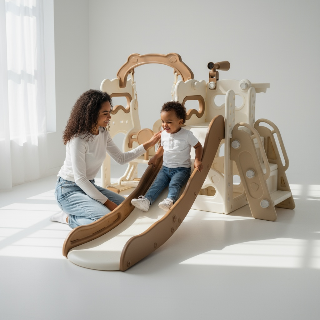 🎉 Kids 3-in-1 Slide & Swing Playset – Fun, Safe & Built to Last