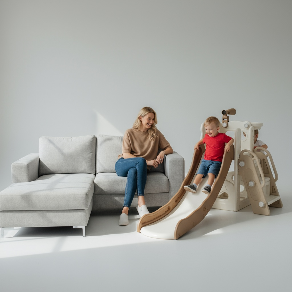 🎉 Kids 3-in-1 Slide & Swing Playset – Fun, Safe & Built to Last