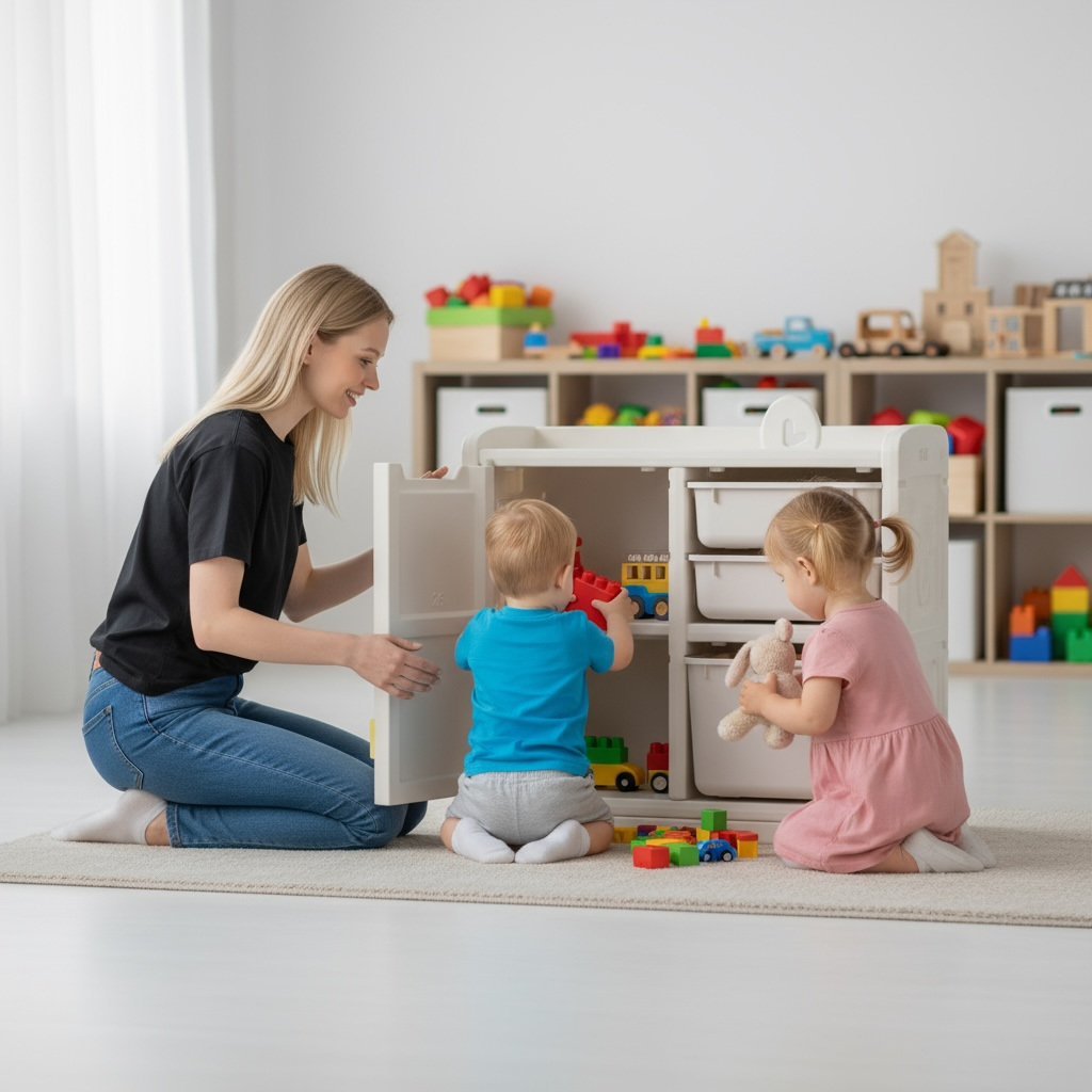 🎨 2-in-1 Kids Connected Easel with Storage – Creative Play Made Easy