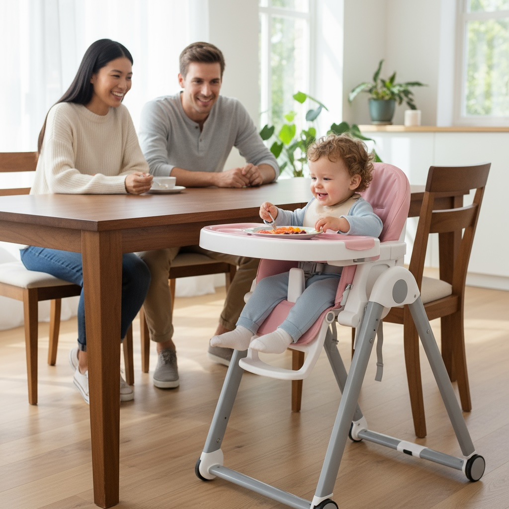🍽️ Multifunctional Baby High Chair – Comfort, Safety & Versatility