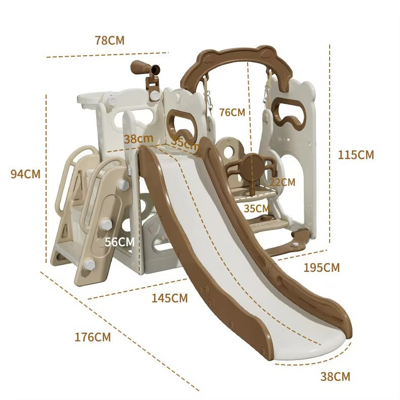 🎉 Kids 3-in-1 Slide & Swing Playset – Fun, Safe & Built to Last