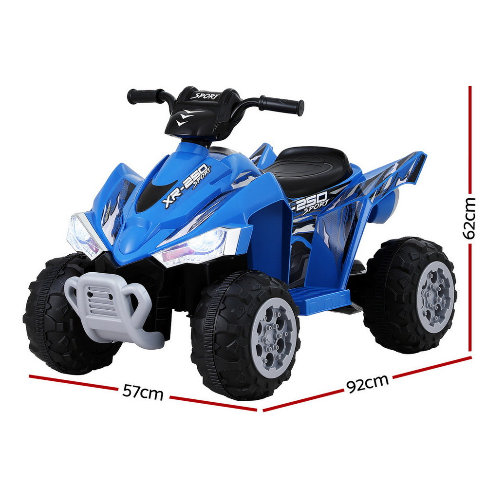 Rigo Kids Ride On Car ATV Quad Motorbike Electric Outdoor Toys 12V Blue