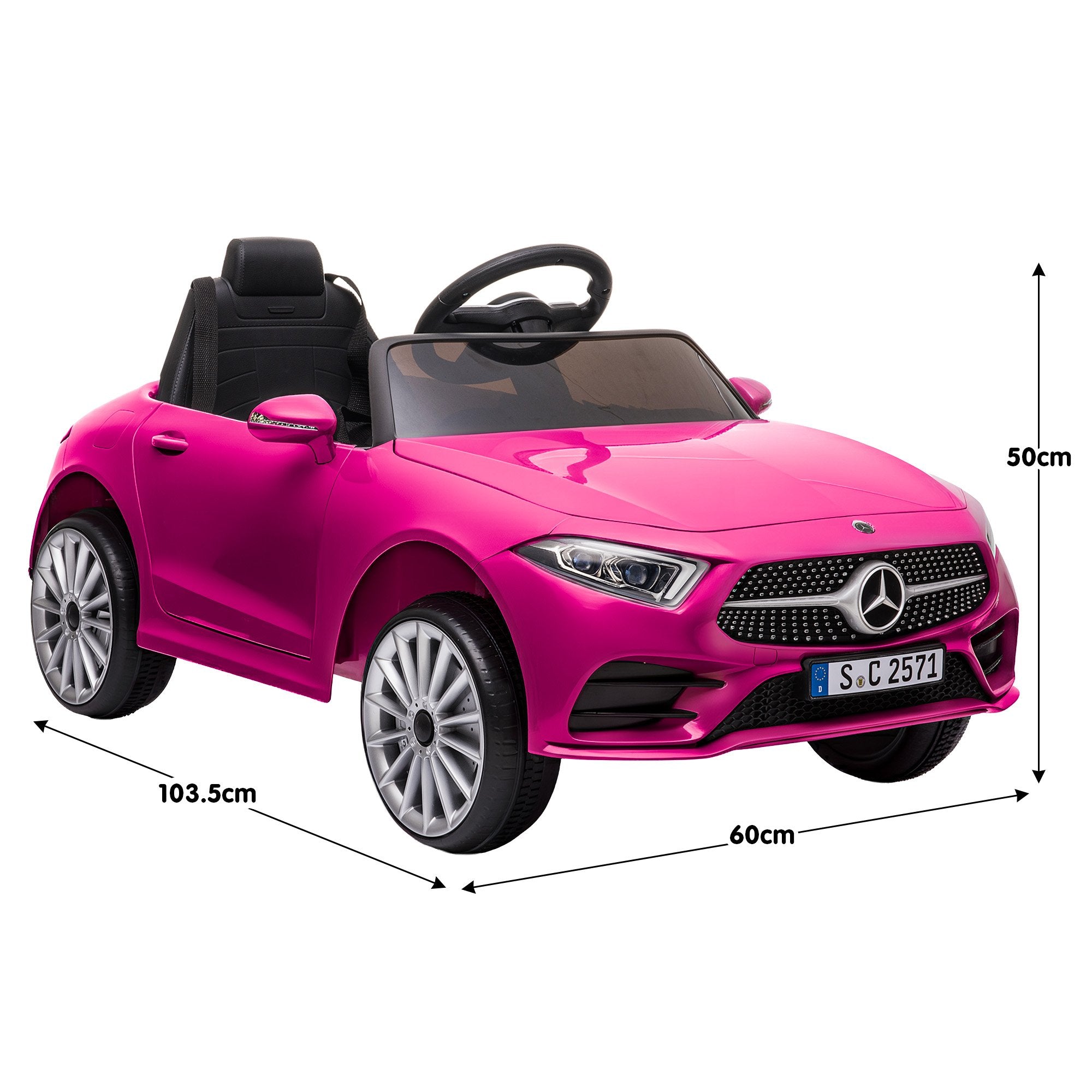 Kahuna Mercedes Benz CLS 350 Kids Electric Ride On Car with Remote Control - Pink