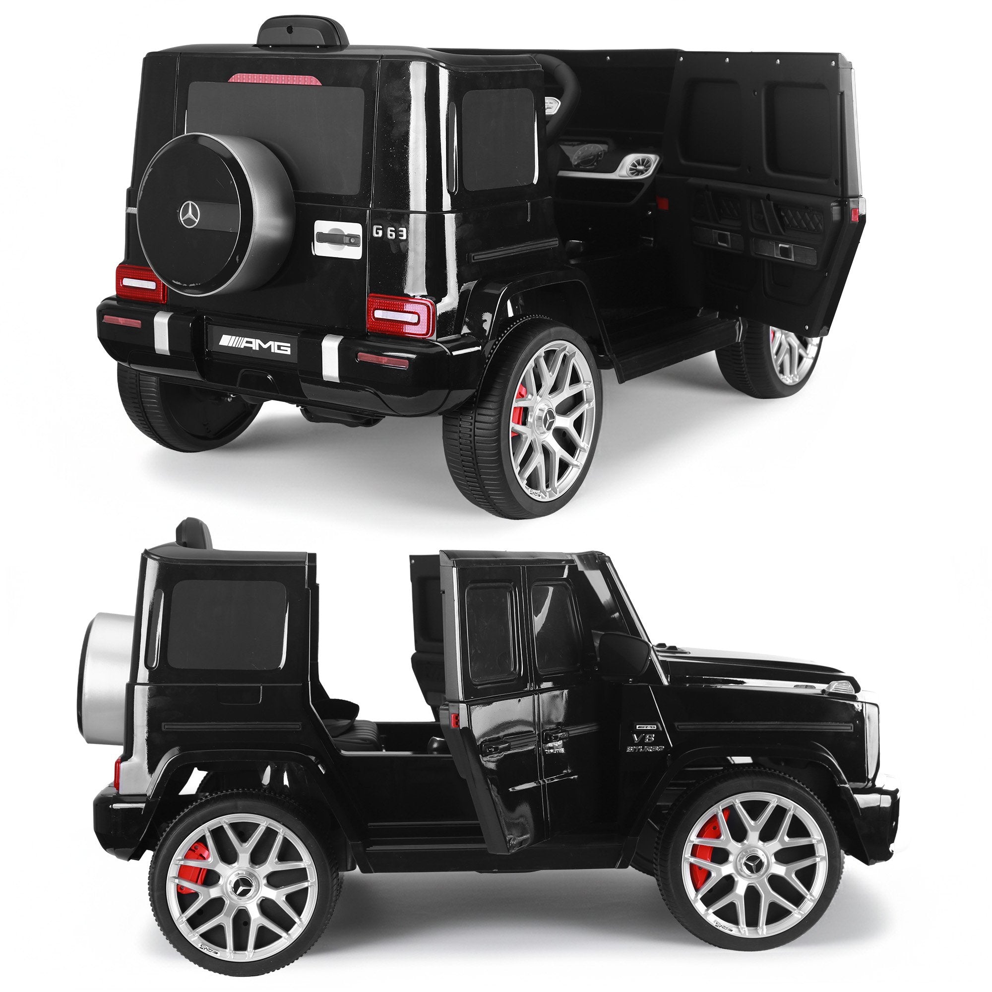 Kahuna Mercedes Benz AMG Licensed G63 Kids Electric Ride On Car Remote Control Dual 25W Motors Music Player LED Lights