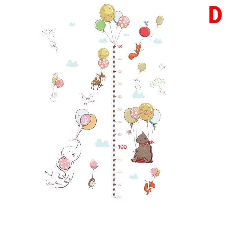 Removable Wall Height Chart Sticker Growth Measurement Ruler Decal for Wall Decor - F