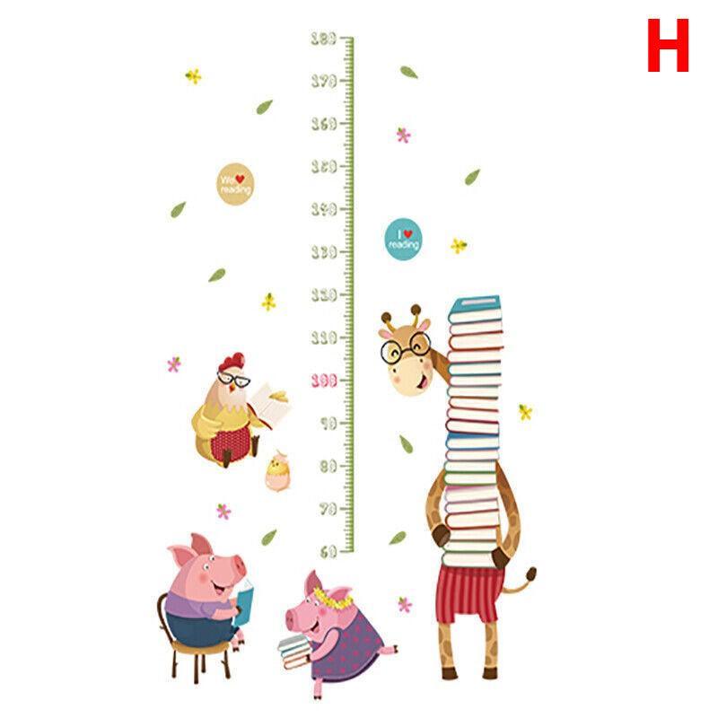 Removable Wall Height Chart Sticker Growth Measurement Ruler Decal for Wall Decor - G