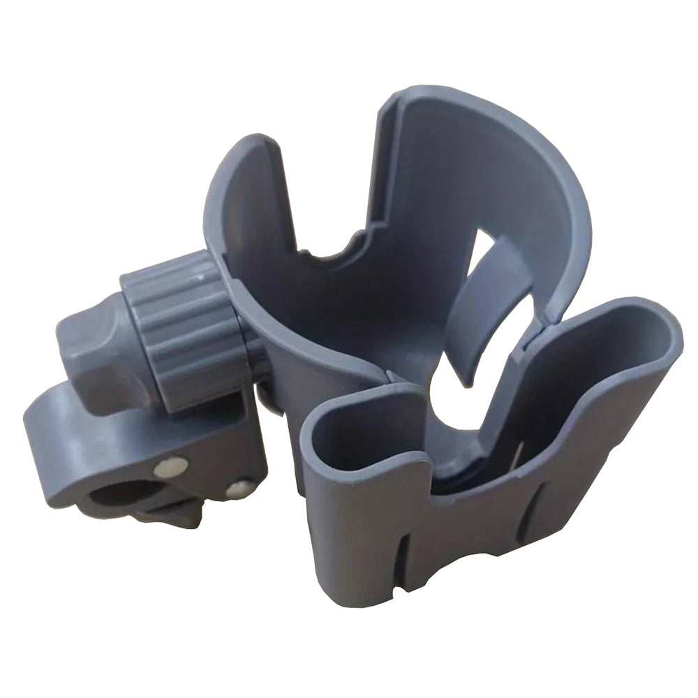 Universal 2-in-1 Stroller Cup Holder & Phone Mount | 360° Rotatable- Grey