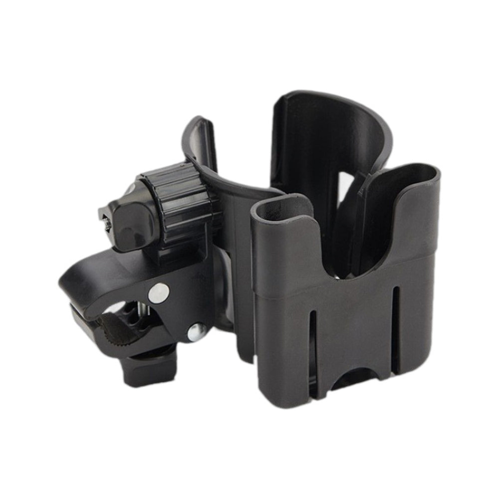 Universal 2-in-1 Stroller Cup Holder & Phone Mount | 360° Rotatable- Grey
