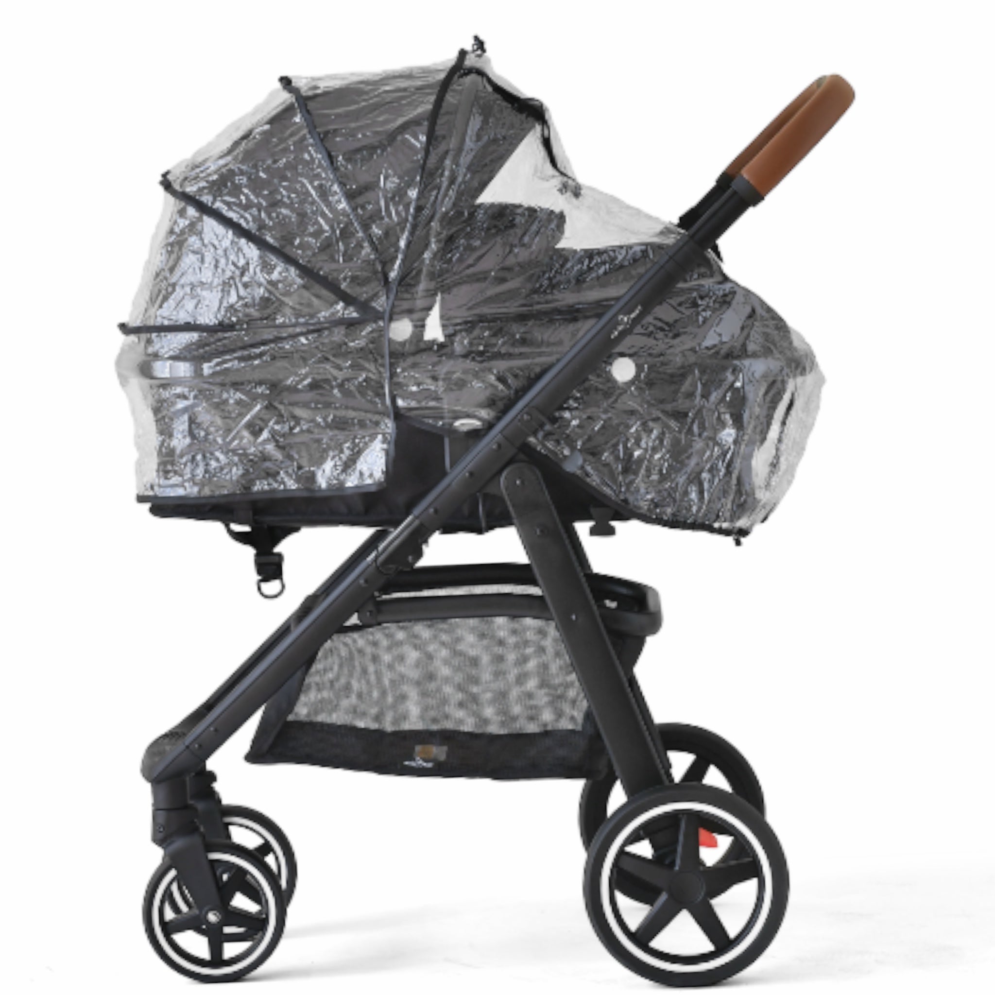 2-in-1 convertible pram and stroller (black) – bassinet and stroller combo
