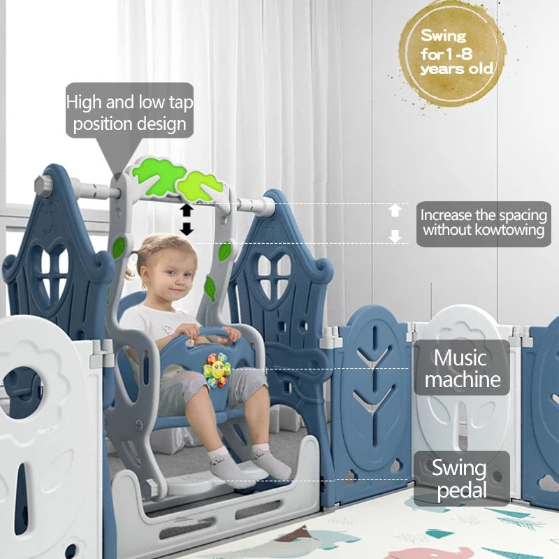Forest Threehouse Theme Indoor HDP Baby Swing - Micky Mart