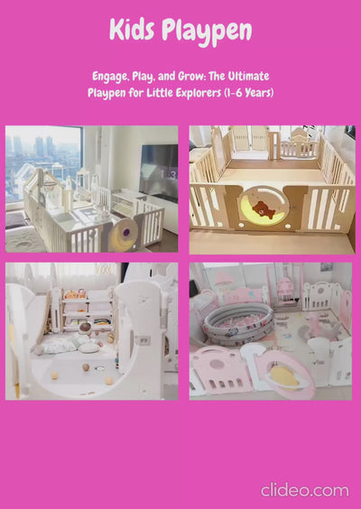 "Kids playpen product video"