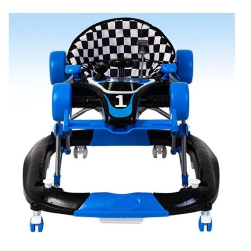 Baby Walker Rocker Formula Racing Car 4 in 1 W/ Toys Play Centre and Push Handle - Micky Mart