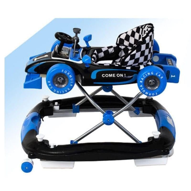Baby Walker Rocker Formula Racing Car 4 in 1 W/ Toys Play Centre and Push Handle - Micky Mart