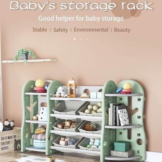 Children's Toy Shelf Bedroom Plastic Toy Self Children's Furniture Set Small Bookshelf - Micky Mart